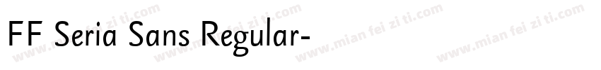 FF Seria Sans Regular字体转换